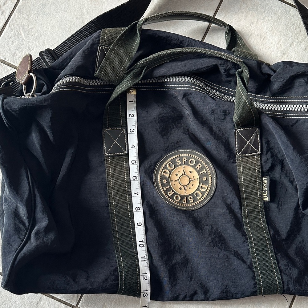 DC SPORT Minimalist Y2K Black and Taupe Sports Duffel Bag - Picture 5 of 10